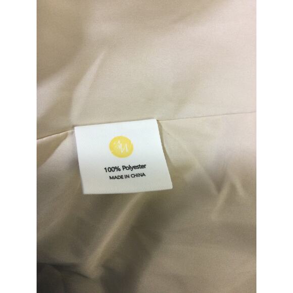 AW BRIDAL 4 S champagne cream satin one shoulder bridesmaid maxi dress NEW B36 - Picture 9 of 9